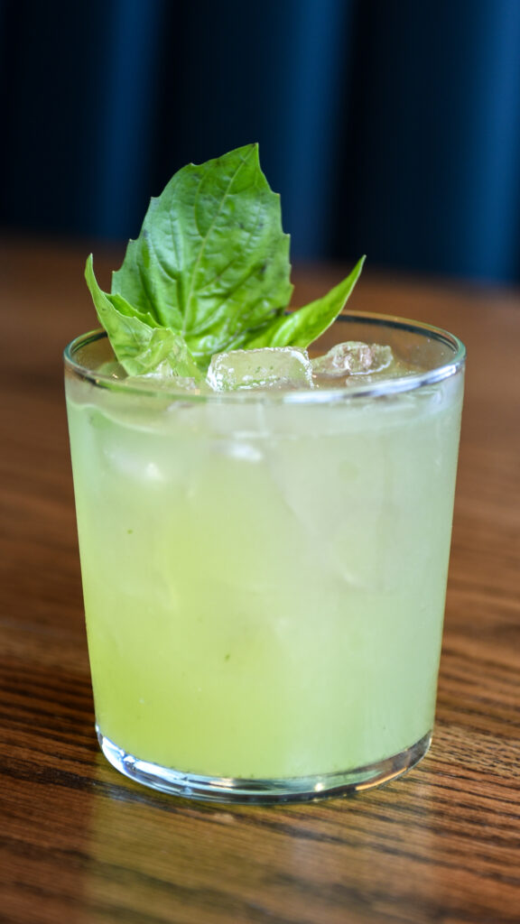 bespoke cocktail called lemon shaped rock